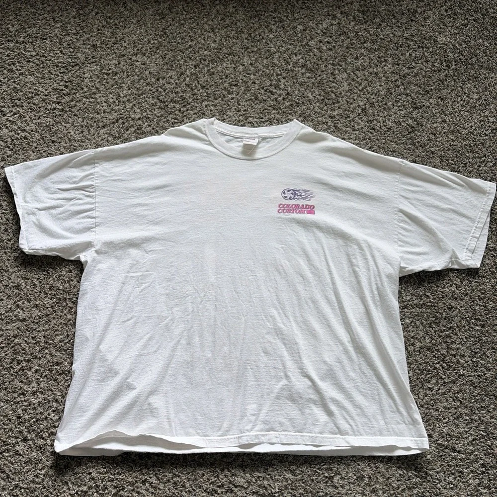 Vintage Colorado Custom Americruise '99 Auto Graphix T Shirt 3XL White Hotrods